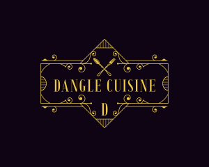 Fine Dining Restaurant Cutlery logo design