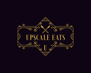 Fine Dining Restaurant Cutlery logo design