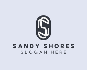 Letter S Shoelace  logo design