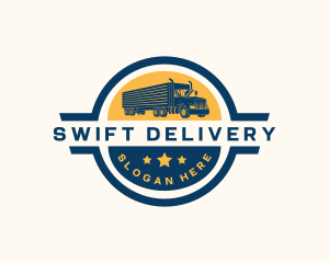 Trucking Cargo Delivery logo design