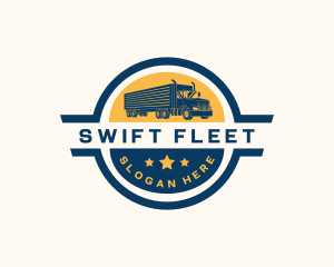 Trucking Cargo Delivery logo design