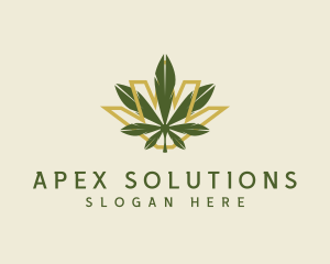 Cannabis Leaf Plant logo design