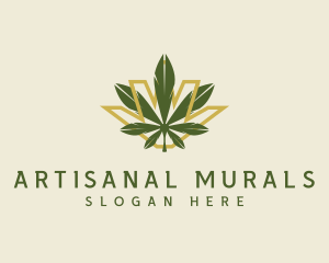 Cannabis Leaf Plant logo design