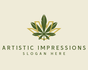 Cannabis Leaf Plant logo design