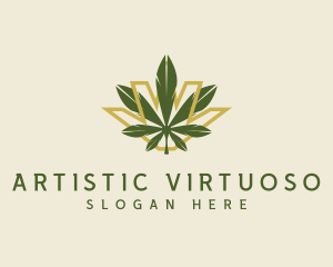 Cannabis Leaf Plant logo design