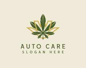 Cannabis Leaf Plant logo design