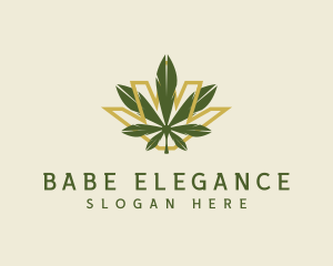 Cannabis Leaf Plant logo design