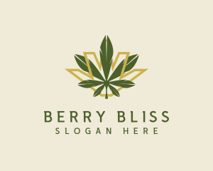 Cannabis Leaf Plant logo design