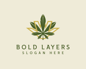 Cannabis Leaf Plant logo design