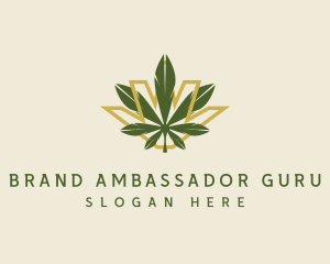 Cannabis Leaf Plant logo design