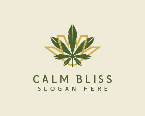 Cannabis Leaf Plant logo design