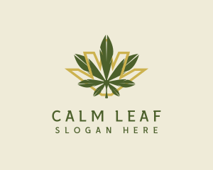 Cannabis Leaf Plant logo