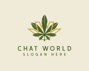 Cannabis Leaf Plant logo design