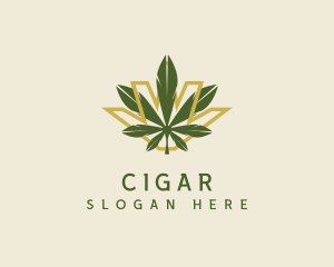 Cannabis Leaf Plant logo design