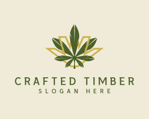 Cannabis Leaf Plant logo design