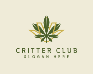 Cannabis Leaf Plant logo design