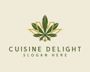 Cannabis Leaf Plant logo design