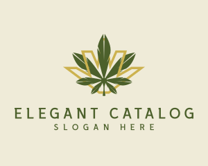 Cannabis Leaf Plant logo design