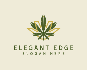 Cannabis Leaf Plant logo design