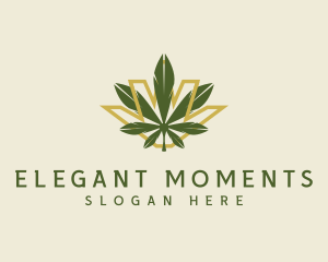 Cannabis Leaf Plant logo design