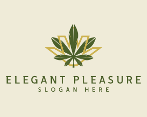 Cannabis Leaf Plant logo design