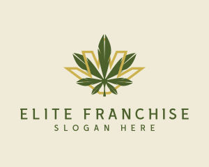 Cannabis Leaf Plant logo design