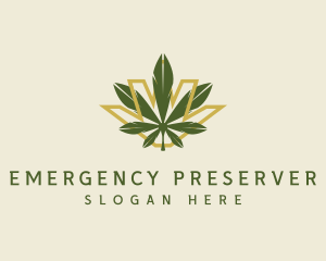 Cannabis Leaf Plant logo design