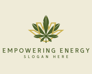 Cannabis Leaf Plant logo design