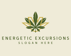 Cannabis Leaf Plant logo design