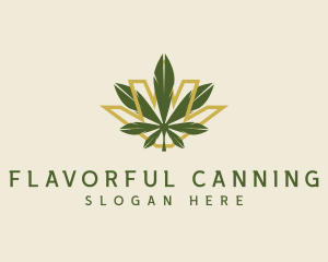 Cannabis Leaf Plant logo design