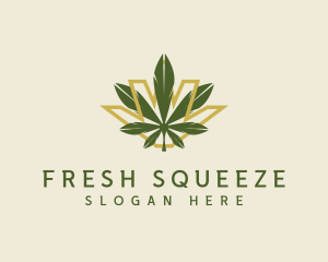 Cannabis Leaf Plant logo design