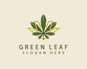 Cannabis Leaf Plant logo