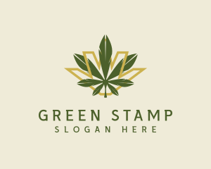 Cannabis Leaf Plant logo design