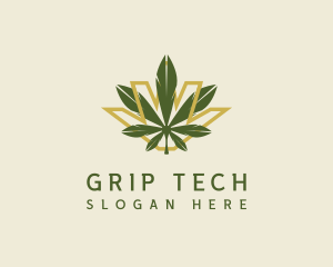 Cannabis Leaf Plant logo design