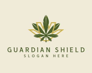 Cannabis Leaf Plant logo design