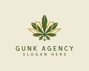 Cannabis Leaf Plant logo design