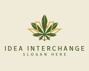 Cannabis Leaf Plant logo design