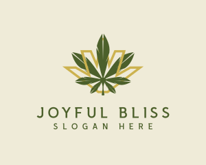 Cannabis Leaf Plant logo design