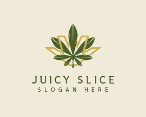 Cannabis Leaf Plant logo design