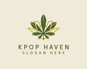 Cannabis Leaf Plant logo design