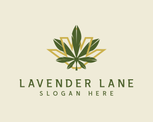 Cannabis Leaf Plant logo design