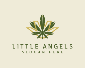 Cannabis Leaf Plant logo design