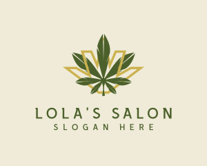 Cannabis Leaf Plant logo design