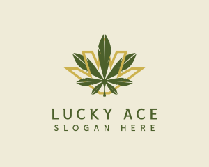 Cannabis Leaf Plant logo design