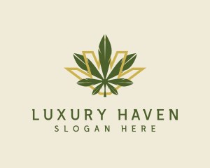 Cannabis Leaf Plant logo