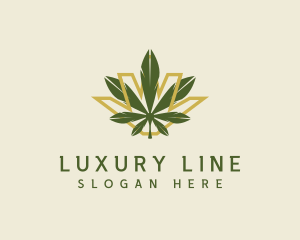 Cannabis Leaf Plant logo design