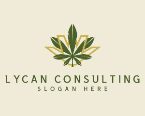 Cannabis Leaf Plant logo design