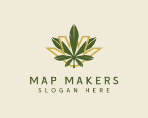 Cannabis Leaf Plant logo design