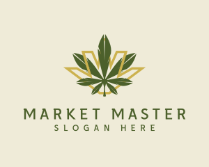 Cannabis Leaf Plant logo design