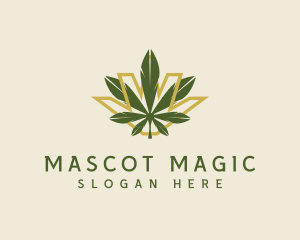 Cannabis Leaf Plant logo design